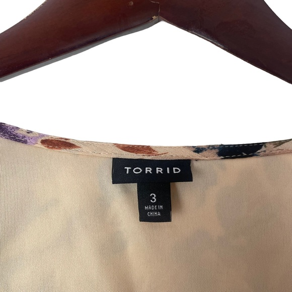 Torrid EUC Pretty Multicolor Floral Boho Dress, Size 3 (XXXL) - Picture 5 of 9